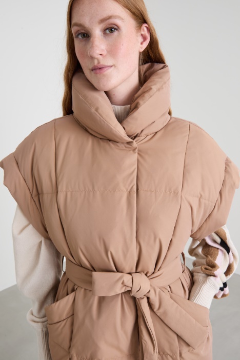 Gilet imbottito con cintura Intrend - 2