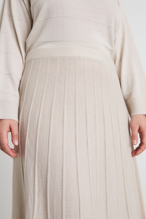 Falda de mezcla de lana