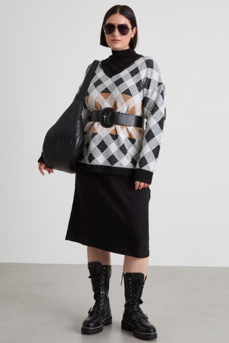 Knitted viscose dress Intrend