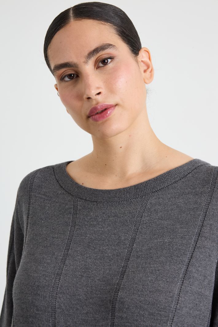Wool-knit dress Intrend - 4