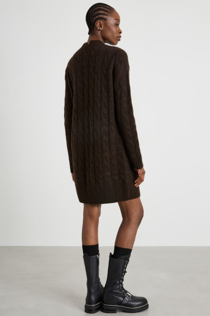 Cable-knit knit dress Intrend - 3