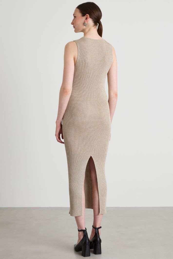 Lamé knit dress Intrend - 3