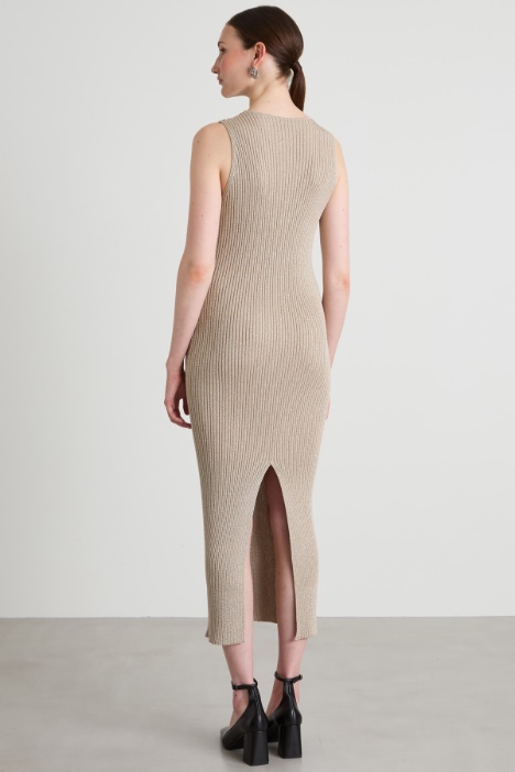 Abito in maglia lamé