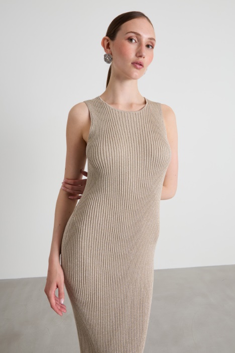 Abito in maglia lamé