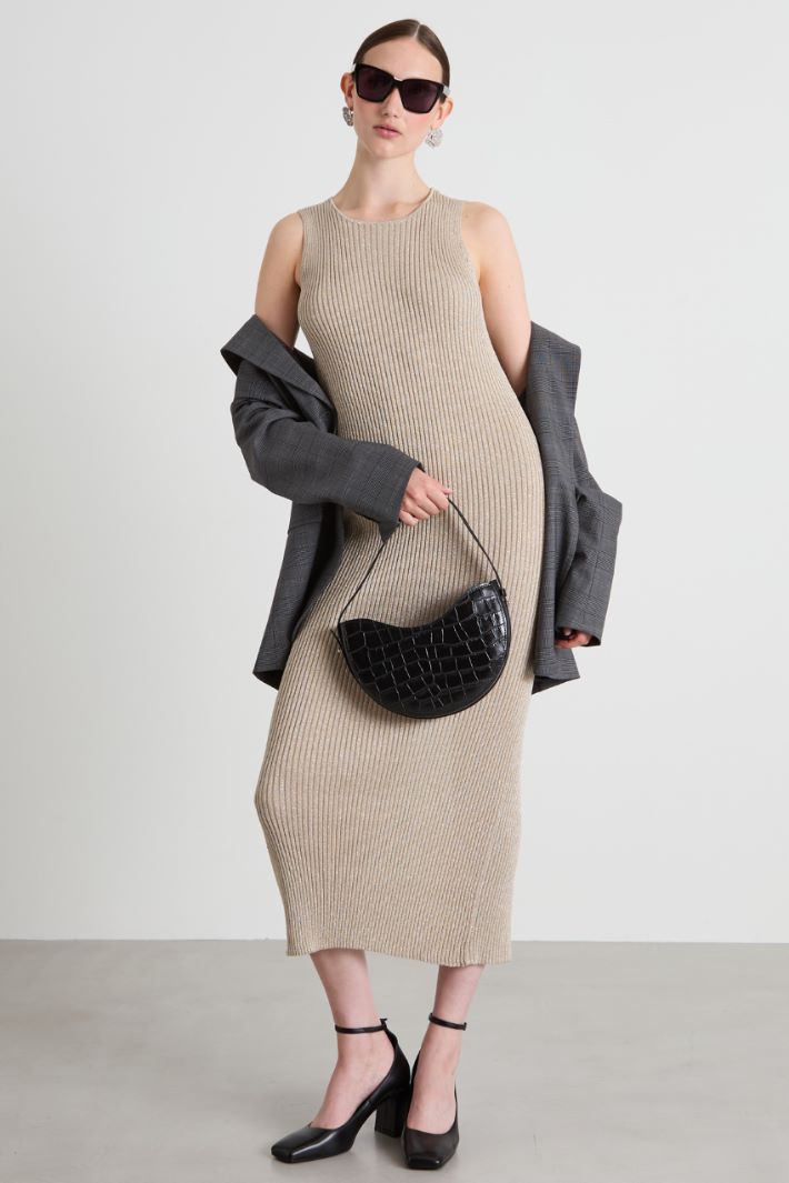 Lamé knit dress Intrend