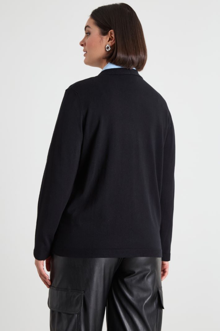 Cardigan in viscosa