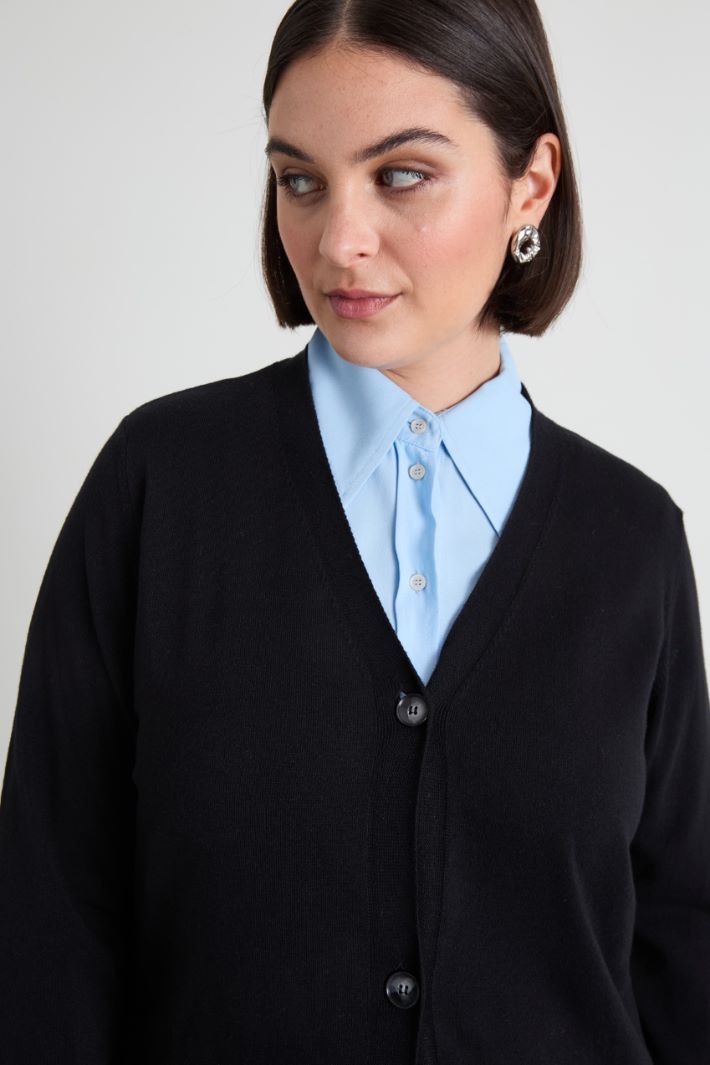 Cardigan in viscosa