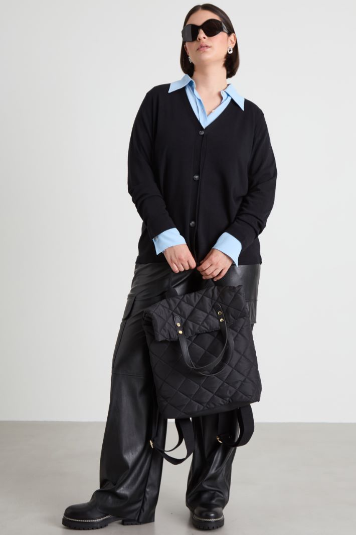 Cardigan in viscosa