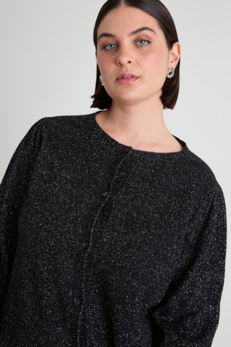Cardigan lamé