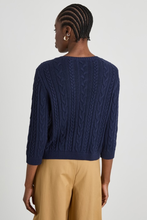 Cárdigan de punto de ochos