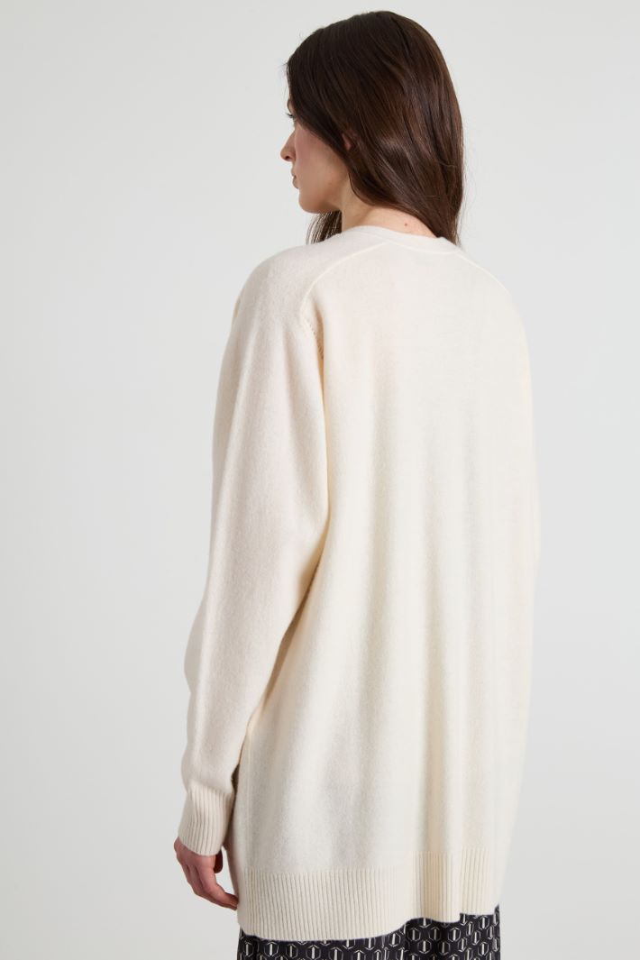 Cardigan lungo in pura lana Intrend - 2