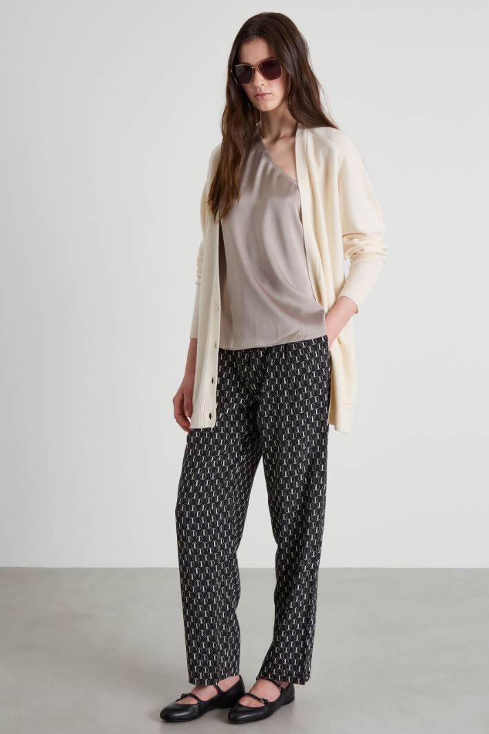 Cardigan lungo in pura lana Intrend - 3