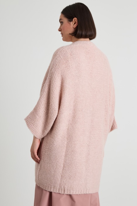 Cardigan con bottone singolo