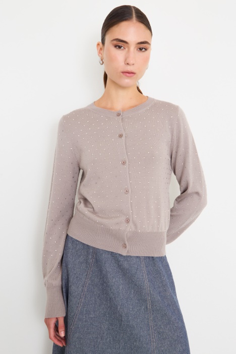 Cardigan con strass Intrend