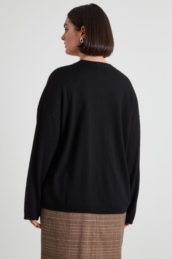 Cardigan misto lana
