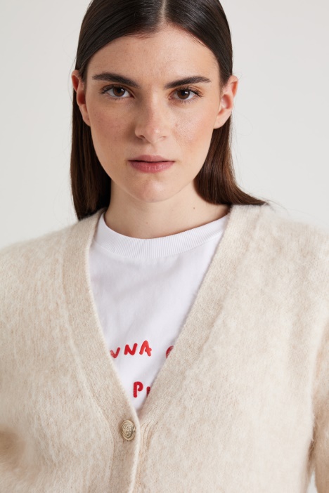 Cardigan in mohair