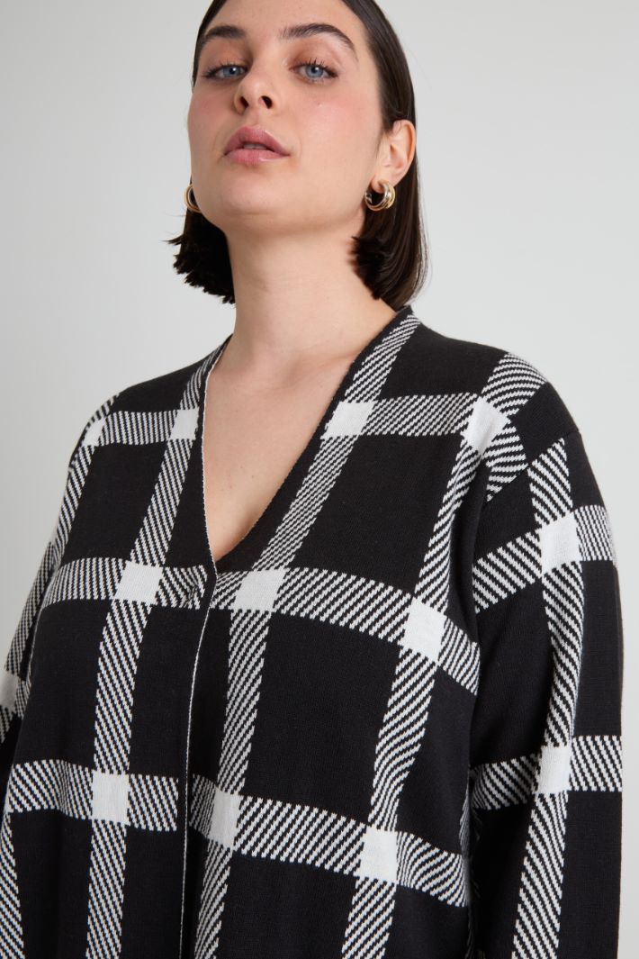 Cardigan in cotone e viscosa Intrend - 4