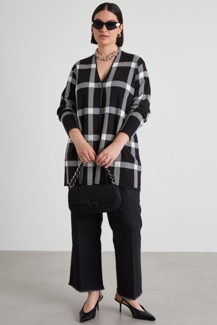 Cardigan in cotone e viscosa Intrend - 3