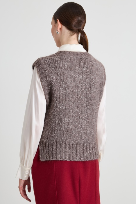 Chaleco con lentejuelas