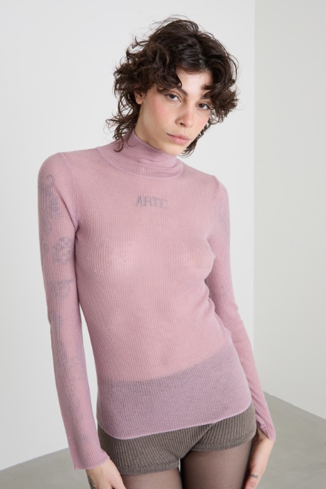 Dolcevita con micro paillettes