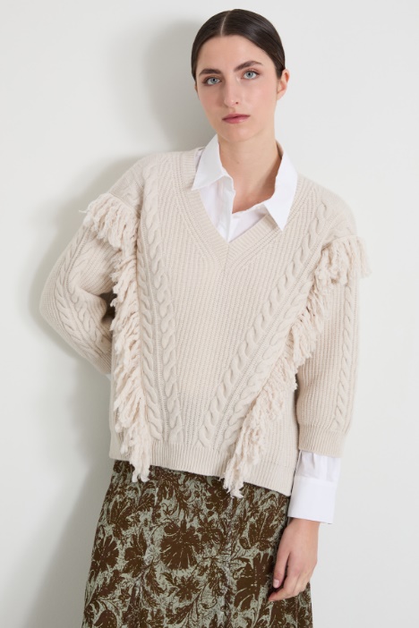 Maglia con trecce Intrend