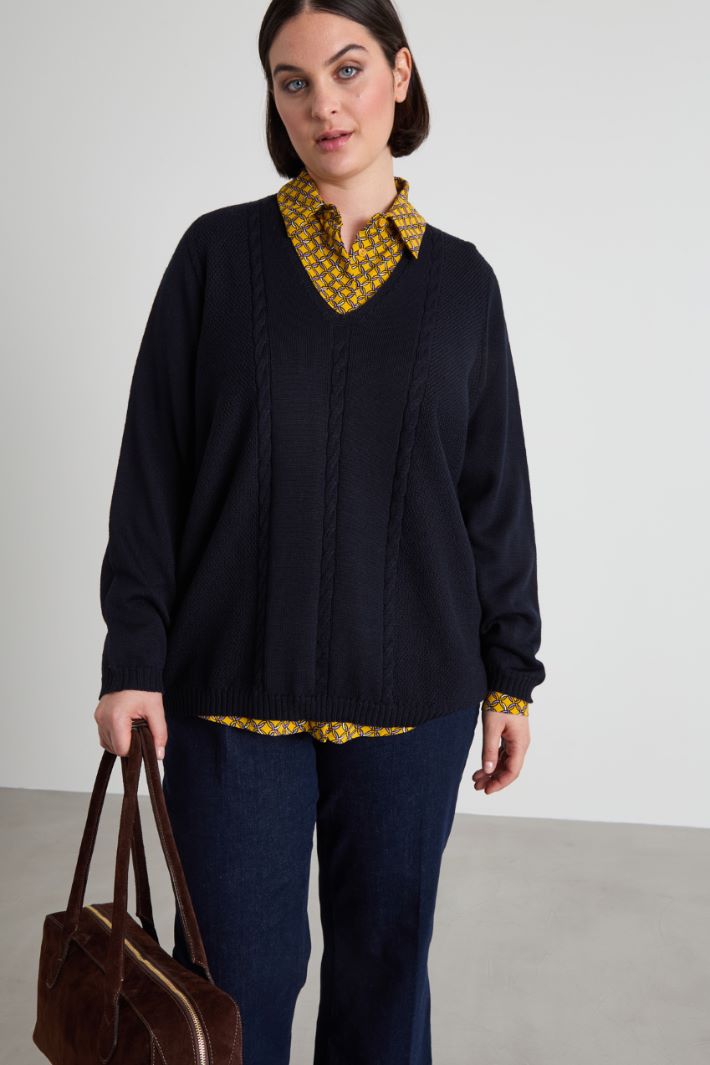 Maglia con scollo a V