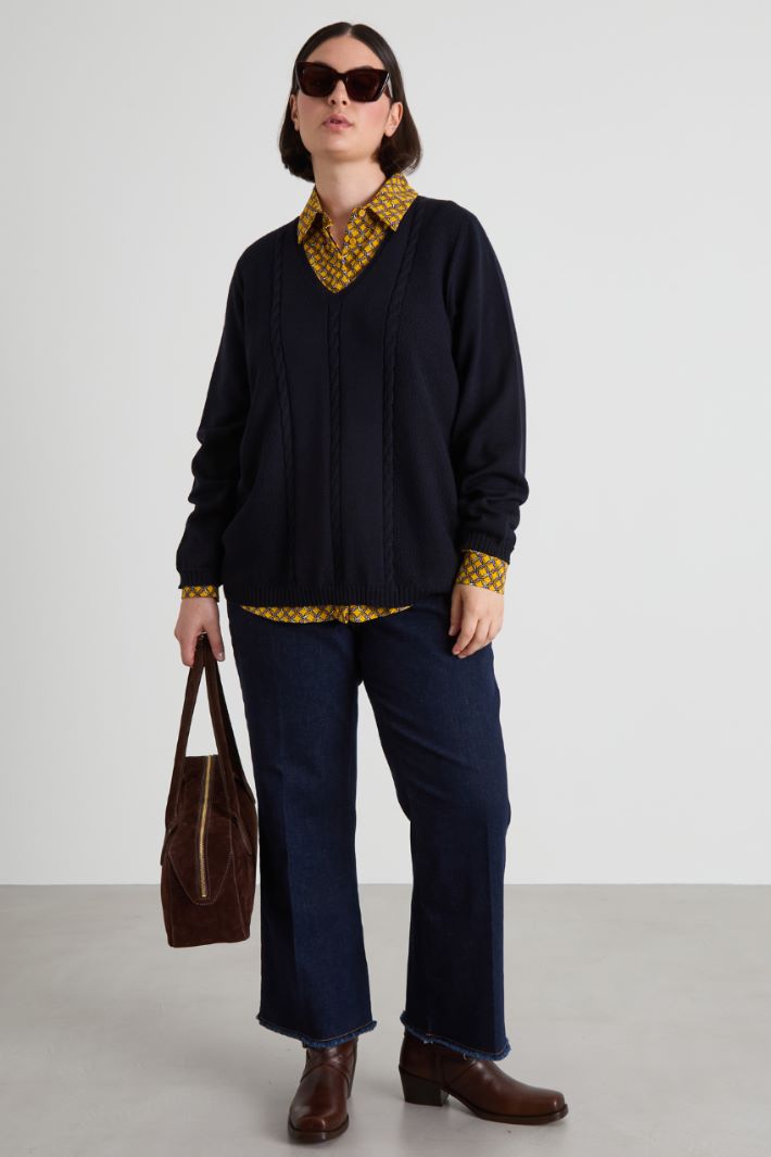 Maglia con scollo a V