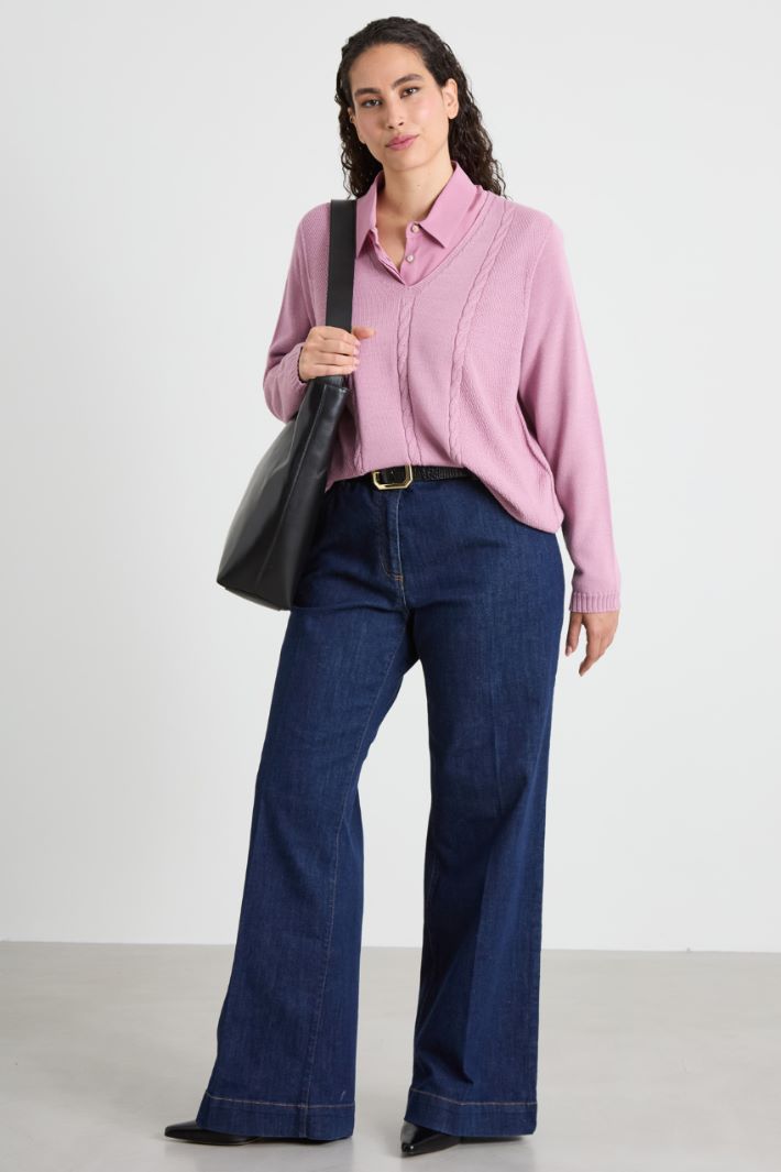 Maglia con scollo a V Intrend - 3