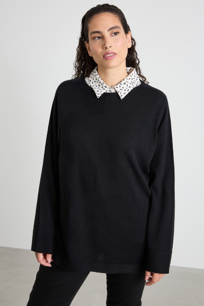 Wool yarn sweater Intrend