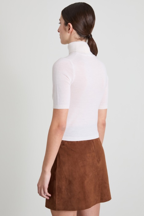 Dolcevita con maniche corte