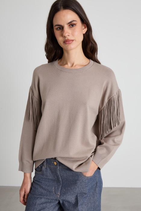 Fringed sweater Intrend