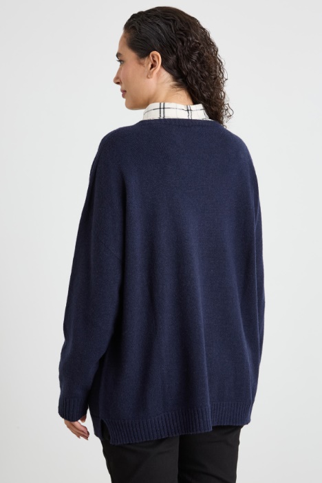 Maglia in viscosa e lana