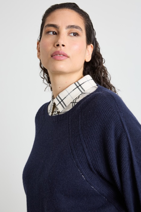 Maglia in viscosa e lana