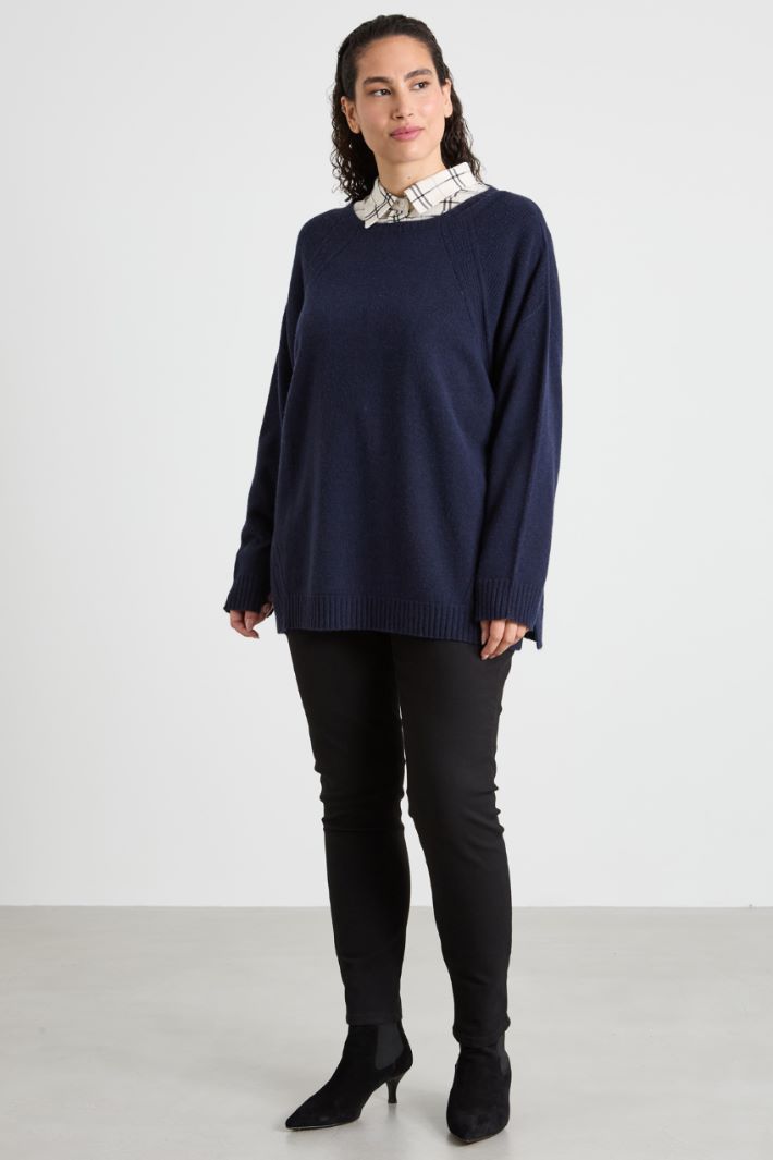 Viscose and wool sweater Intrend - 3