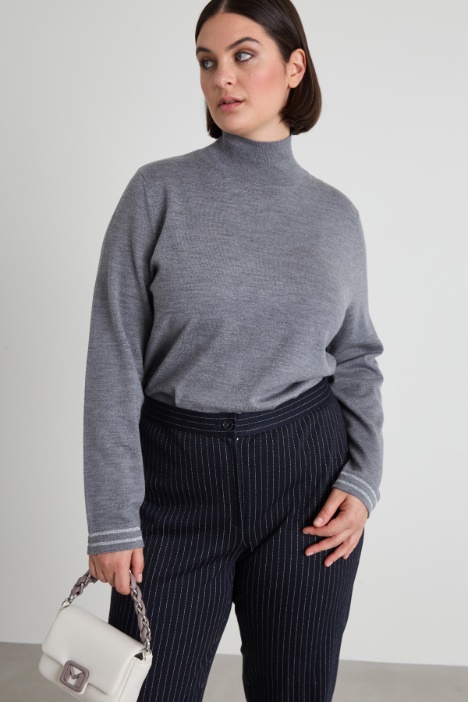 Wool and lurex turtleneck Intrend