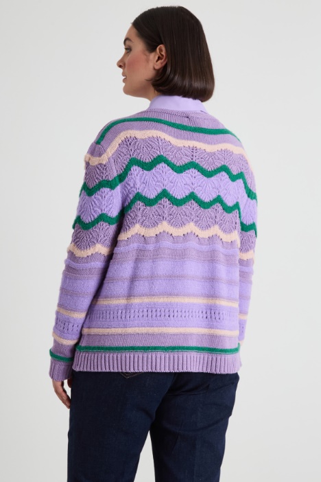 Maglia con inserti colorati