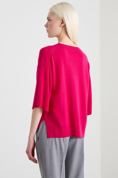 Maglia in lana con ricamo