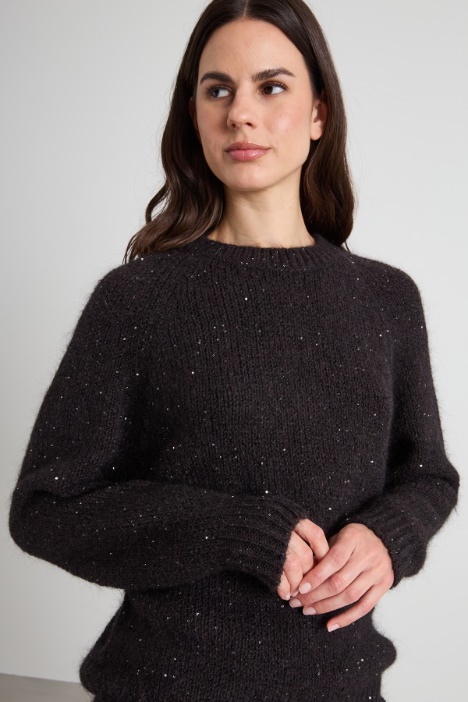 Maglia con paillettes