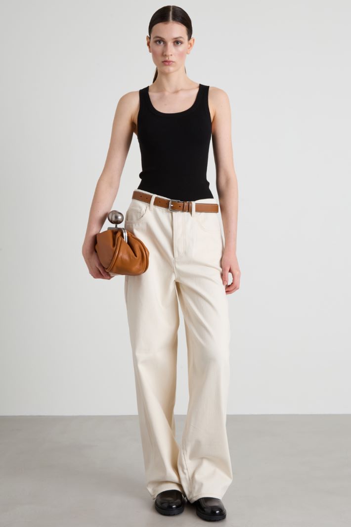 Slim-fit ribbed top Intrend - 3