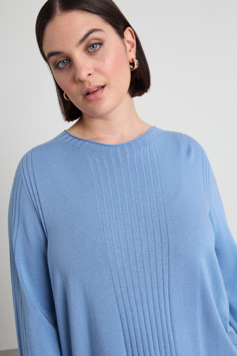 Maglia con dettagli a coste