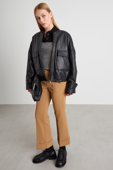 Polo-style crop sweater Intrend