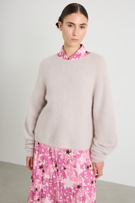 Loose-fit alpaca-blend sweater Intrend