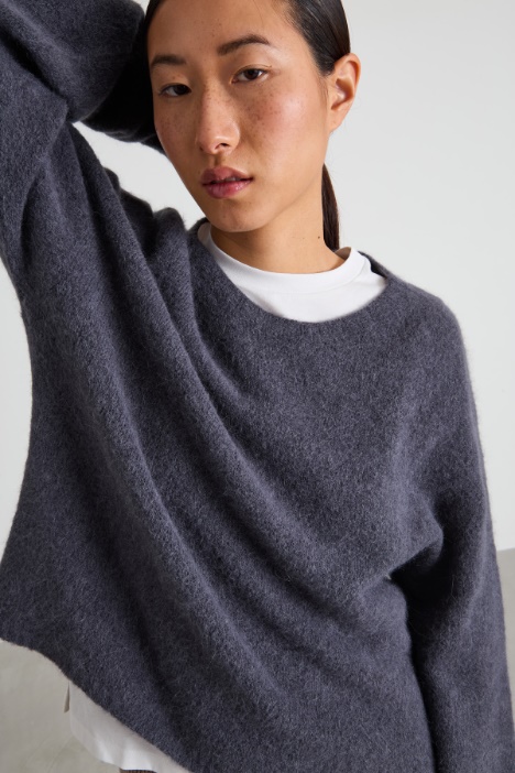 Jersey suave de mezcla de alpaca