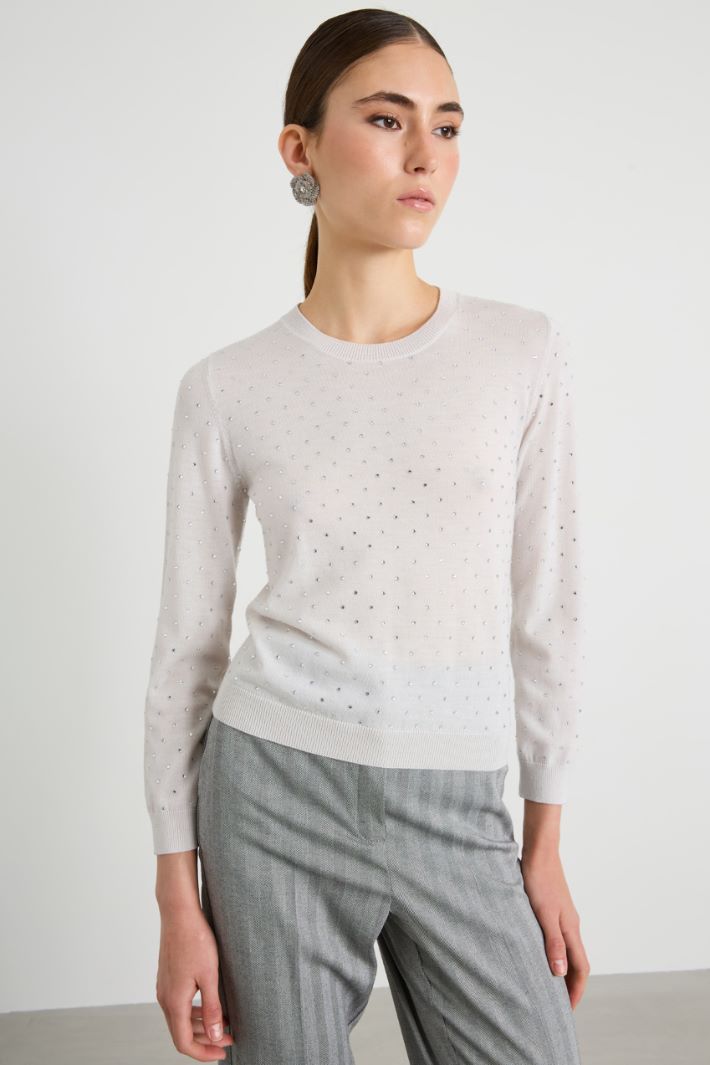 Rhinestone sweater Intrend - 3