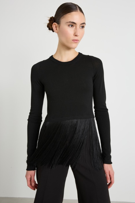 Maglia con frange lunghe Intrend