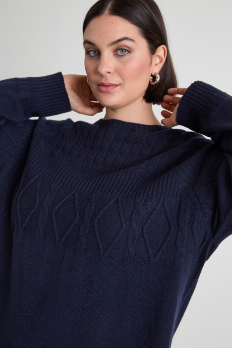 Maglia in viscosa e lana