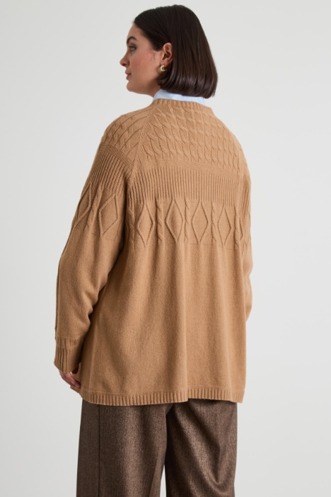 Maglia in viscosa e lana