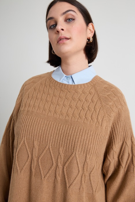 Maglia in viscosa e lana