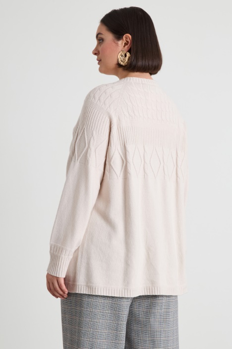 Maglia in viscosa e lana