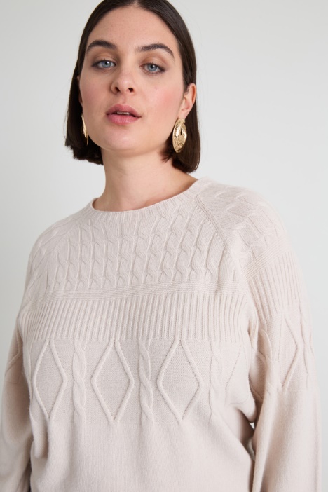 Maglia in viscosa e lana